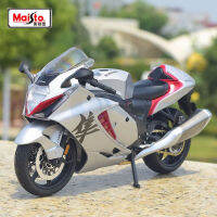 Maisto 1:12 2022 SUZUKI Hayabusa โมเดลแข่งรถมอเตอร์ไซค์ทำจากโลหะโมเดลรถจักรยานยนต์กีฬาแนวสตรีทของขวัญสำหรับเด็ก