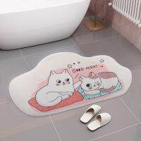 【cw】 Cartoon Pattern Shower Room Entrance Door Bathtub Side Floor Rug Decoration ！