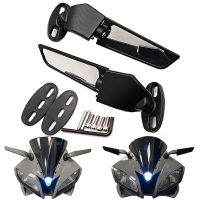 Motorcycle Mirror Modified Accessories Wind Wing Adjustable Rotating Rearview Mirrors For YAMAHA YZF R15 R25 R3 R1 R6 V2 R125