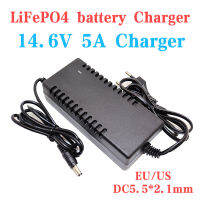 14.6V 5A 12.8V เครื่องชาร์จแบตเตอรี่ LiFePO4 12.8V 32700เครื่องชาร์จแบตเตอรี่จักรยานไฟฟ้า14.6V LiFePO4แบตเตอรี่เครื่องชาร์จ