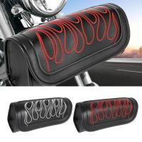 Motorcycle Saddlebags Tool Bag Retro Motorcycle Front Fork Handlebar Bag Tool Side Pack Saddlebags Black Handlebar Bag