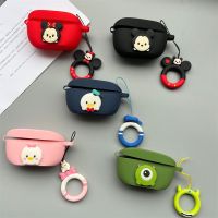 Cartoon Earphone Case Cover For JBL WAVE 100 TWS Silicone Blutooth Earbuds Charging Box Protective Cover With Finger Strap Wireless Earbud Cases