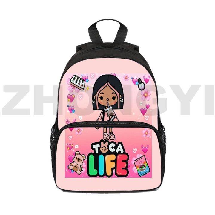 Toca Boca 3D Print Backpacks 12/16 Inch Kawaii Kids Children Small