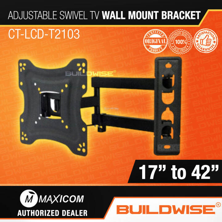 Max Icon 17 42 Adjustable Swivel TV Wall Mount Bracket CTLCDT2103