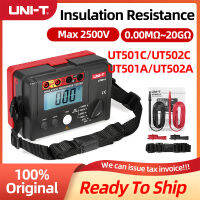 (UNI-T Original) UT501A UT502A 100V-2500Vดิจิตอลเครื่องวัดความต้านทานฉนวนTester Ohmmeter,แรงดันไฟฟ้าAC,DARฉนวนกันความร้อนAbsorption Ratio, PI Polarization Index,ความต้านทานต่ำTest