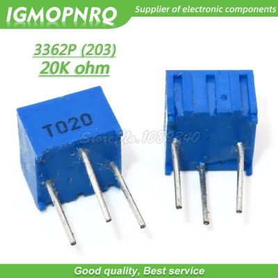 10Pcs 3362P 204LF 3362P 204 200K ohm Trimpot Trimmer Potentiometer Variable resistor 3362p 1 204