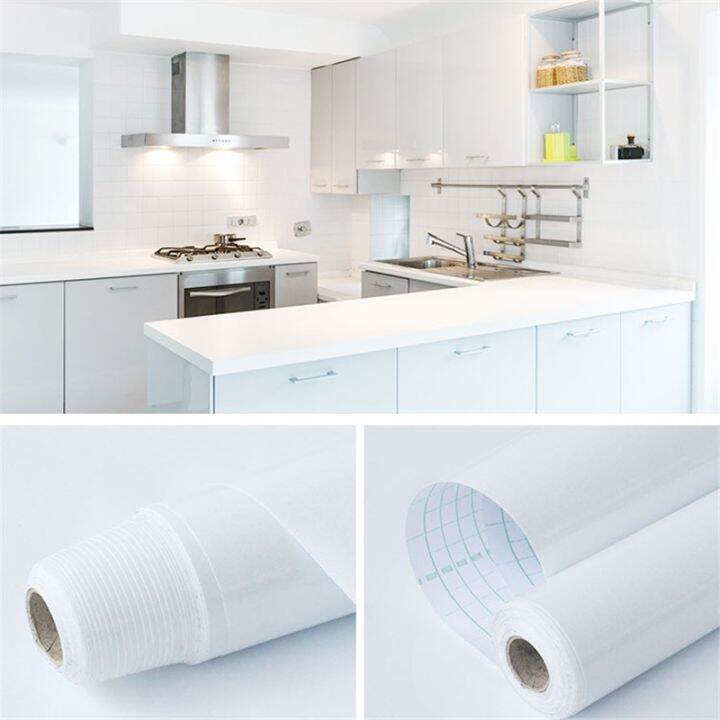 24-home-accessories-diy-ฟิล์มตกแต่ง-pvc-pearl-white-self-adhesive-wall-paper-สติ๊กเกอร์ตกแต่งเฟอร์นิเจอร์ตู้ครัว-waterproof-wallpaper