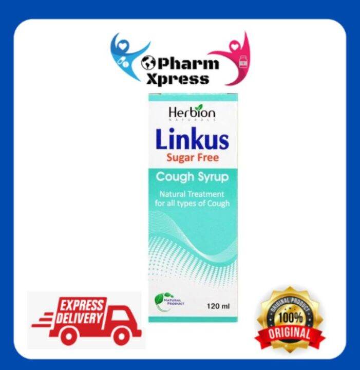 Herbion Linkus Cough Syrup (Sugar Free) 120ml Lazada