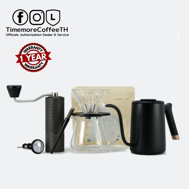 timemore-ชุดดริปกาแฟ-c2-c3-รับประกัน-1-ปี-c2-c3-pour-over-set