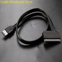 “{: Sata22p พลังงานแบบคู่เพื่อเพิ่มพลังให้กับ Esata USB การรวมกัน5V ถึง22พิน Sata 7 + 15ฮาร์ดไดรฟ์สายทองแดงสายข้อมูล50ซม.