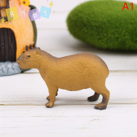 FactoryOutlete?Cheap? จำลองมินิสัตว์ป่าน่ารักรุ่น figurines capybara Collection ของขวัญของเล่น