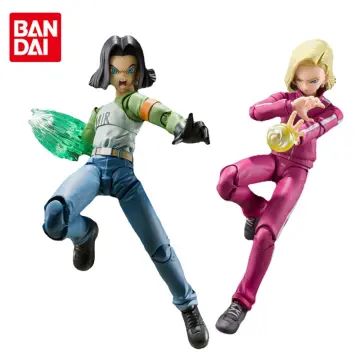 24CM Anime Dragon Ball Z Android 17 18 Figure Android 18 PVC Action Figures  Collection Model Toys for Children Christmas Gifts