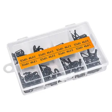 Lixada 80Pcs Fishing Rod Guide Tip Repair Kit Set DIY Eye Rings @ Best  Price Online