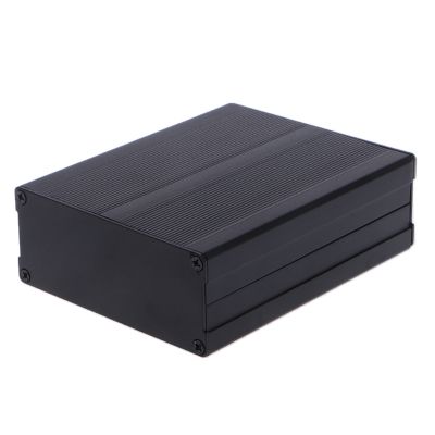 กล่องอลูมิเนียมตู้ DIY โครงการอิเล็กทรอนิกส์สีดำเครื่องมือสำหรับกรณี120x97x4