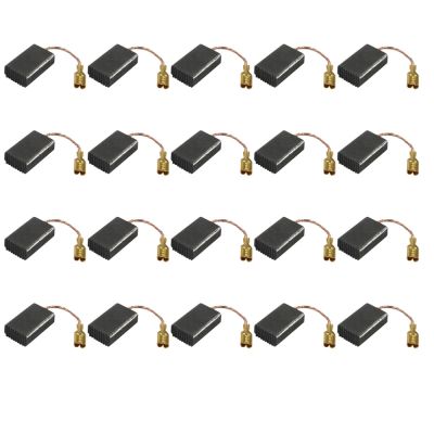 40 Pcs 22mm x 16mm x 6mm Electric Motor Carbon Brushes for 180 Angle Grinder Rotary Tool Parts Accessories