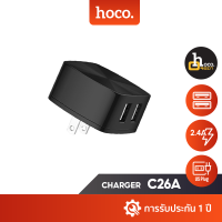 Hoco C26A หัวชาร์จ USB 2 Port จ่ายไฟสูงสุด 2.4A