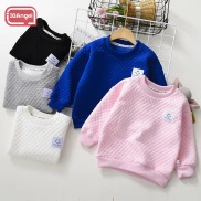 IQANGEL children s sweater Boys Solid Color Thick Long Sleeve Sweatshirt