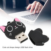 แฟลชดิสก์ USB2.0รูปแมวน่ารักหน่วยความจำ USB อินเตอร์เฟส USB พร้อมไร้คนขับที่จำเป็นสำหรับอุปกรณ์ที่มีพอร์ต USB