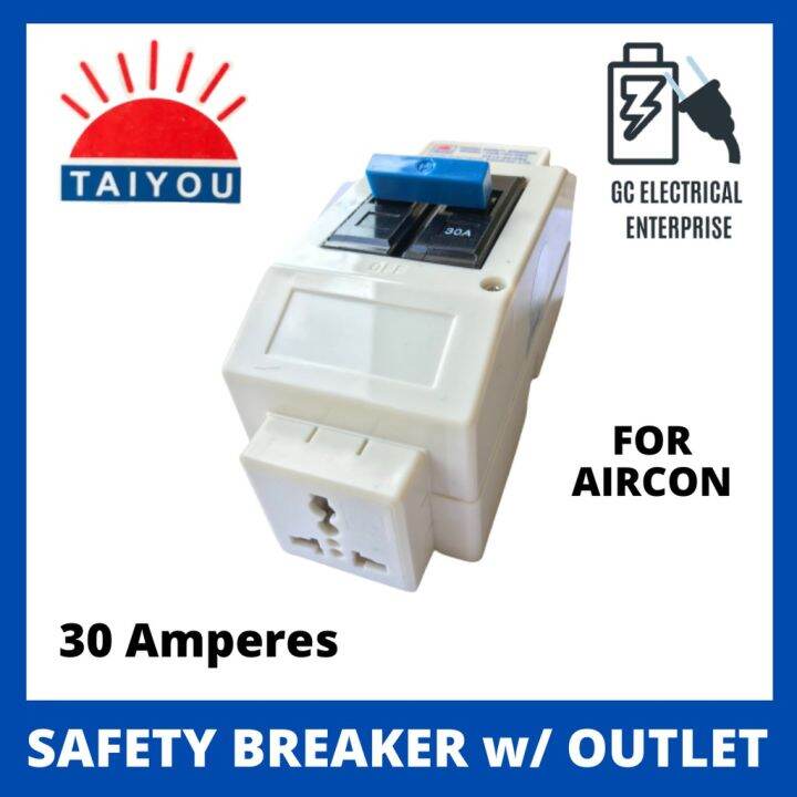 Safety Breaker with Universal Aircon Outlet 30A Circuit Breaker w Housing Lazada PH