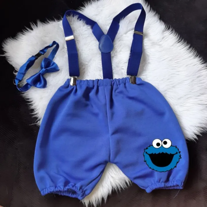 SESAME STREET COOKIE MONSTER SMASH CAKE BIRTHDAY OUTFIT | Lazada PH