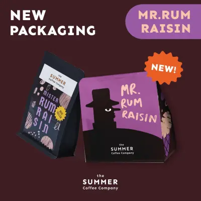 The Summer Coffee Company เมล็ดกาแฟคั่ว Mr.Rum Raisin 200 g.