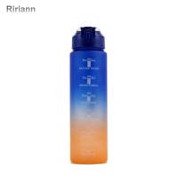 RIRIANN แบบพกพาโปร่งใสมาร์กเกอร์สำหรับพลาสติกสำหรับค่ายพักแรมกระบอกน้ำสำหรับออกกำลังกายกลางแจ้งแก้วกาแฟชาเด็กกระบอกน้ำกระติกน้ำดื่มขวดน้ำแบบพกพาเล่นกีฬากระบอกน้ำแก้วน้ำพลาสติกถ้วยน้ำ