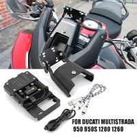 New Motorcycle Mobile Phone Stand Holder GPS Plate Bracket For Ducati Multistrada 950 S from 2017 1260 from2018 Enduro from 2016