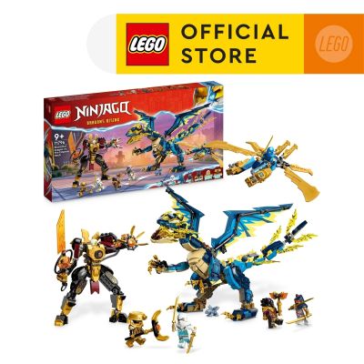 LEGO NINJAGO 71796 Elemental Dragon vs. The Empress Mech Building Toy Set (1,038 Pieces)