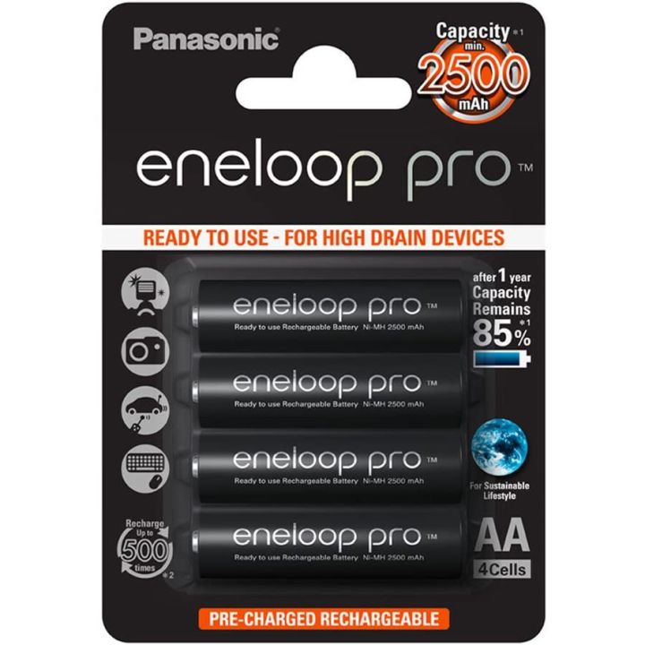 Eneloop Pro AA Battery Rechargeable Multi Purpose Use 2500mAh | Lazada PH