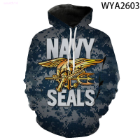 New New Fashion Sweatshirts Men Women Children Navy Seal Hoodies 3D Printed Pullover Boy Girl Kids Cool Long Sleeve Streetwear Topstrend