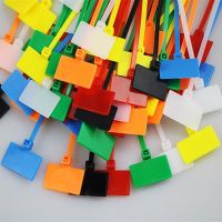 Nylon 4x150mm 20 PCS color cable tie label plastic circle color cable tie marker cable tie self-locking zipper cable tie