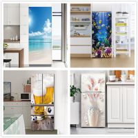 60x180cm PVC Self-Adhesive Refrigerator Sticker Home Design Decoration Wallpaper Poster Wardrobe Fridge Door Decor Decals Mural