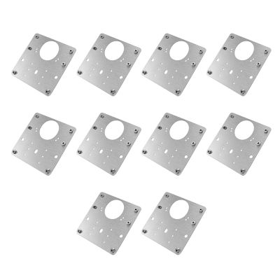 10Pcs Cabinet Hinge Repair Plate Kit Kitchen Cupboard Door Hinge Mounting Plate with Holes Flat Fixing Brace Brackets