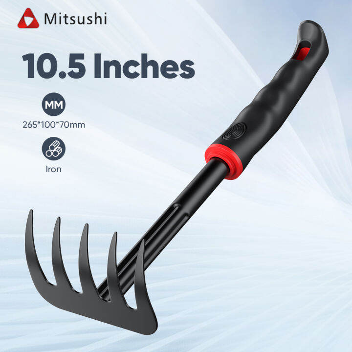 Mitsushi Garden Rake Farm Tool Grasping Raking 9 Teeth Grass Rake Garden Tools Lazada PH