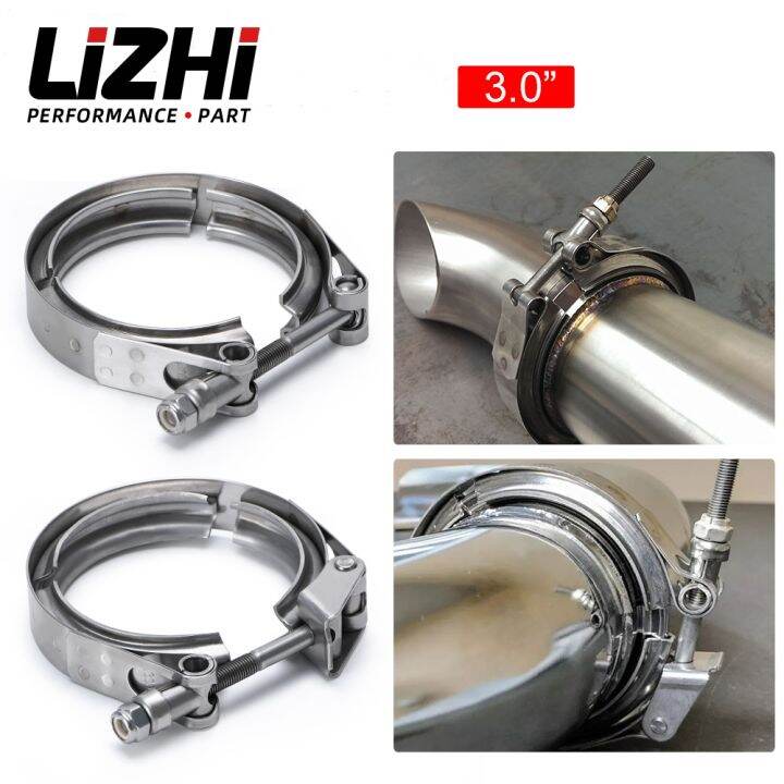 3 Stainless Steel 304 Normal V Band Clamp Turbo Exhaust Clamp Downpipe