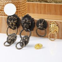 Retro Faucet Drawer Small Handle Lions Head Handle Packaging Pull Ring Wine Box Handle