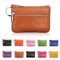 PU Leather Coin Purses Womens Small Change Money Bags Pocket Wallets Key Holder Case Mini Functional Pouch Zipper Card Wallet