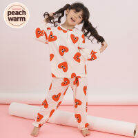 ชุดนอนเด็กเนื้อผ้าฟลีซ เสื้อผ้าเด็ก Unifriend Thailand รุ่น 21fw/Sleepwear-Face Heart9