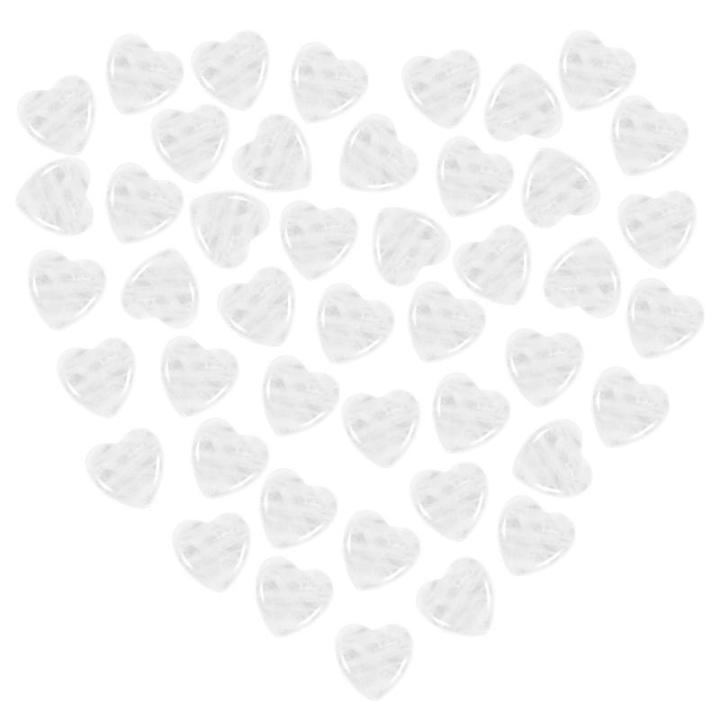 หินกังวลอเนกประสงค์50รูปหัวใจ-pcs-หินคริสตัลรูปหัวใจธรรมชาติชุดคริสตัลที่ตั้งค่าหินกังวลสารพันขนาดเล็กหินคริสตัลหัวใจ