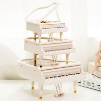 White Music Box Music Box Birthday Gift Octave Box Rotating Music Box Ballet Music Box Piano Music Box