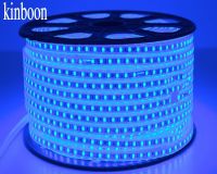 【LZ】 5050 Flexible LED Strip light AC220V 60leds/m Waterproof IP67 Led Tape Blue color LED Light With EU Power Plug 100M