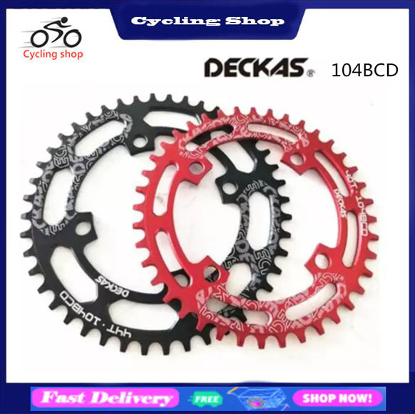 Bike Chainring Bicycle Accessories Round 104BCD 40/42/44/46/48/50/52T Bicycle MTB Bike Aluminum Alloy Chainring