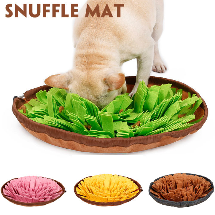 Pet Snuffle Mat for Dogs, 18.8 Dog Feeding Mat, Slow Feeder Dog Puzzle Toys, Dogs Feeding Mat for Small and Medium Dogs, Stress Relief Interactive