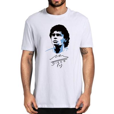 Unisex Maradona ฟุตบอล Pride Legends Never Die ผู้ชาย100% ฝ้ายเสื้อยืดของขวัญ DIEGO MARADONA ผู้หญิง Top TeeS-5XL