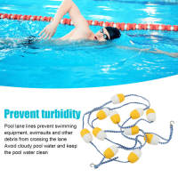 Float Lane Line 5M 7CM PVC Reuse Swimming Pool Safety Divider Rope สำหรับสระว่ายน้ำในร่ม