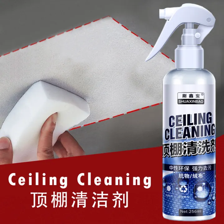 [ 256ml ] Car Fabric Velvet Interior & Roof Cleaning Agent Spray Cleaner