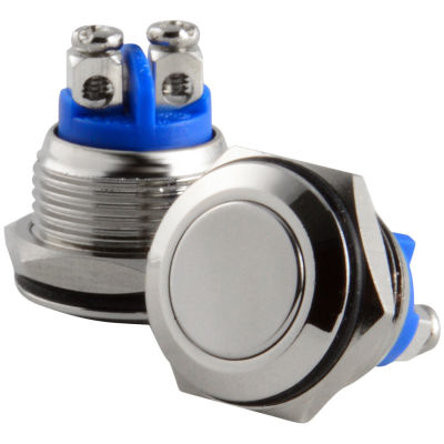 16mm Starter Switch/ Boat Momentary Push Button Stainless Steel Metal Waterproof Food Storage  Dispensers