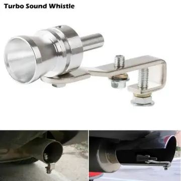 2X Car Turbo Sound Whistle Simulator Sound Pipe Auto Exhaust Muffler Pipe  Red