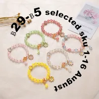 St.kunkka Korean Strawberry Popcorn Crystal Single Circle Fashion Ladies Tassel Bangle Girls Friends Agate Amethyst Bracelet Gift