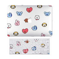 BT21 BTS Bangtan Boys Case สำหรับ MacBook Air Pro 13 11นิ้วรุ่น A1932 A2179 A2337 A2338 M1ชิป Touch ID 2018 2019 2020 2021น้ำหนักเบาสัมผัสนุ่มเปลือกป้องกันแล็ปท็อปแป้นพิมพ์ฝาครอบ